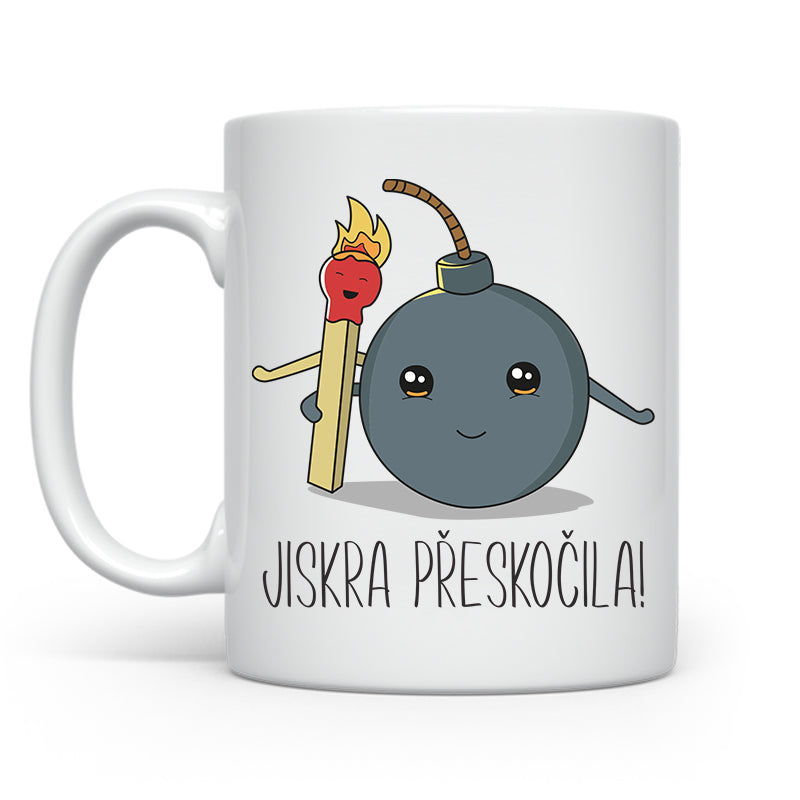 Jiskra preskocila